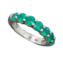 Emerald Ring Wedding Anniversary Band Estate 18k Gold Ring w Appraisal (5563)