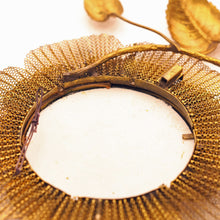 RARE Antique Victorian Lithopane Cottage Scene Children Gilt flower Frame (2111)