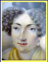 Antique Georgian miniature portrait painting French Bourbon Princess signed