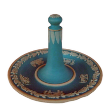 VINTAGE WEDGWOOD PALE BLUE JASPER ceramic RING TREE M (3669)