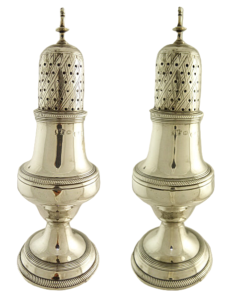 Antique Georgian Sterling Silver Sugar Caster Peter & Ann Bateman 1791 (5523)