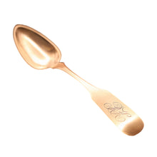 Antique early American coin silver spoon Nicholas Le Huray Philadelphia