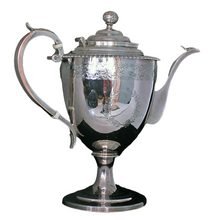 GEORGIAN Sterling SILVER COFFEE POT URQUHART HART 1805 (1625)