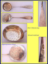 Antique Russian Silver Sugar Sifter Tongs Caddy Spoon 3 serving pieces (1168)