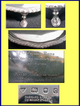 Vintage Sterling silver wine coaster salver tray golf trophy Garrard & Co (3296)