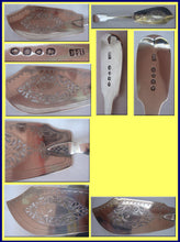 Antique Victorian Sterling Silver fish slice server Hyam Hyams London 1847(4309)