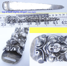 Unger Bros Sterling Silver Etui Bodkin Case Antique Nouveau figural sewing (5092)