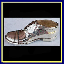 Antique Edwardian Sterling Silver Pin Cushion Shoe 1909 Chester