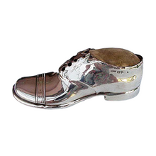 Antique Edwardian Sterling Silver Pin Cushion Shoe 1909 Chester rare big (3056)