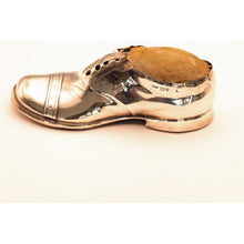 Antique Edwardian Sterling Silver Pin Cushion Shoe 1909 Chester rare big (3056)