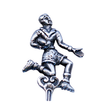 Vintage South African Sterling Silver sugar tea spoon Rugby football player (787)