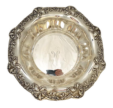 Antique Tiffany & Co Openwork Sterling Silver Large Bowl Dish Centerpiece (5167)