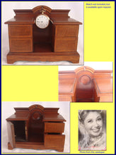 Antique Miniature Desk Chest Pocket Watch Holder Jewelry Box Night Stand (4066)