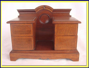 Antique Miniature Desk Chest Pocket Watch Holder Jewelry Box Night Stand (4066)
