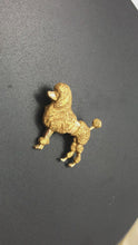 Vintage 14k Gold Brooch French Poodle Dog Made Sloan Co New York C1950 (5972)
