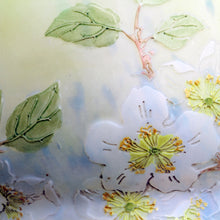 Antique French Legras Cameo Art Glass Blossom Vase very Tall (3150)