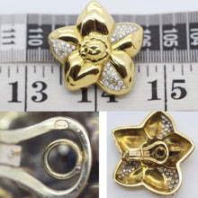 Vintage Modernist Earrings Gold 1.75ct VS Diamonds Ear Clips w Appraisal (6013)