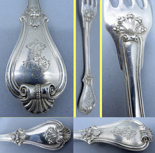 Antique Aucoc Flatware 108 Pc Sterling Silver Knives Forks Spoons Chest (5869)