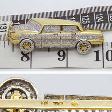 Vintage Brooch Mercedes Benz Car 18k Gold 4.5ct Diamonds Unisex Appraisal (6067)