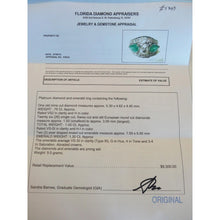 Vintage Retro Ring Diamonds Emeralds Platinum Wedding Engagement Gift (5843)