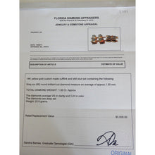 Vintage Retro Cufflinks Buttons Man's Dress Set Diamonds Gold Appraisal (4787)