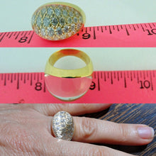 Vintage Ring Cartier Rock Crystal Diamond 18k Gold Myst Cartier France (5639)