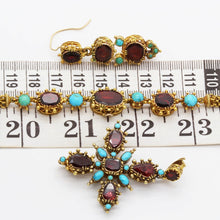 Georgian Victorian Set Earrings Necklace Bracelets 2 Pendants Brooch (6112)