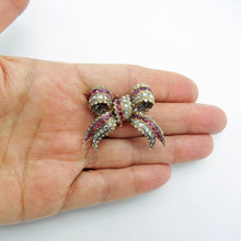 Antique Georgian Sevigne Brooch Pendant 18k Gold Diamond Ruby w Appraisal (6116)