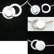 Dinh Van Necklace Pendant 18k White Gold Diamonds Vintage Signed Retired (6222)