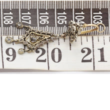 Antique Georgian Earrings Ear Pendants Gold Silver Diamonds France 18C (6300)