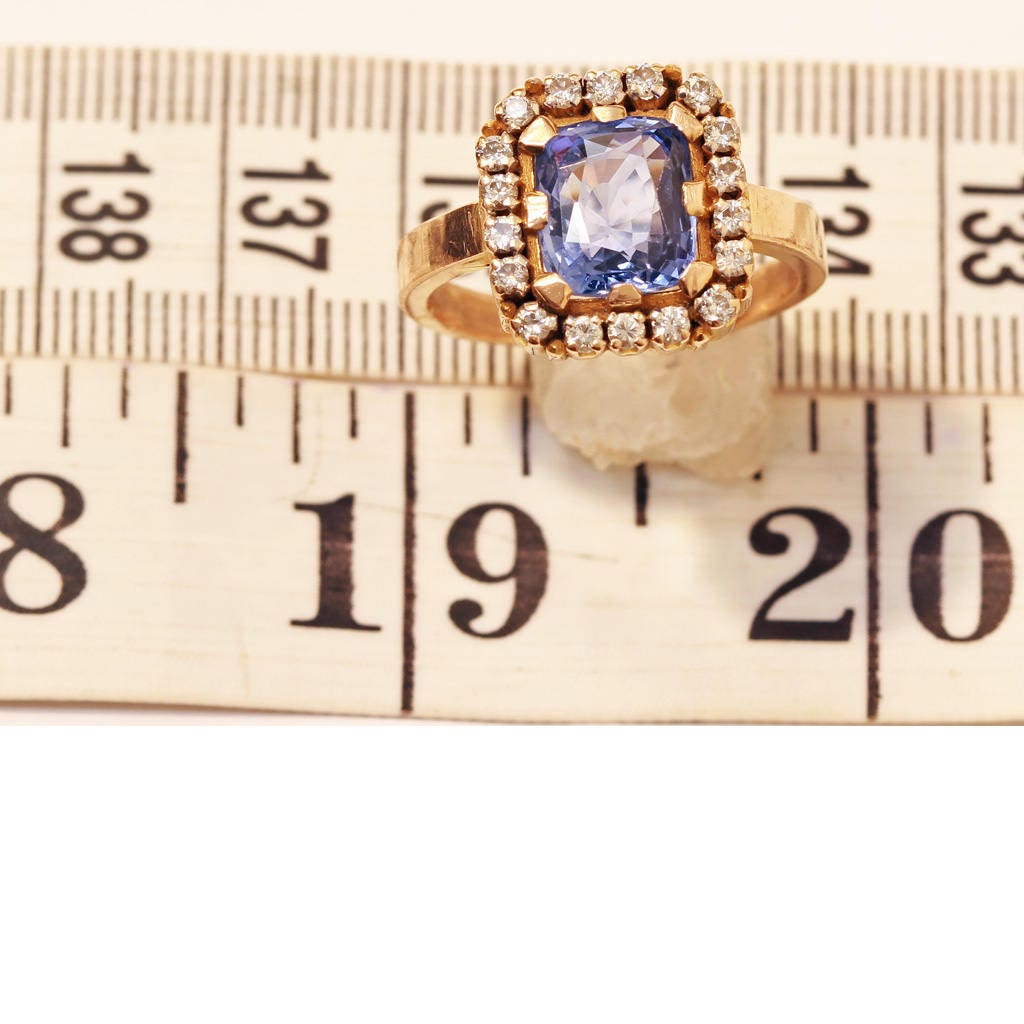 Ring Sapphire Diamonds Gold Unisex Royal Maharaja Mughal Appraisal Vintage (6439
