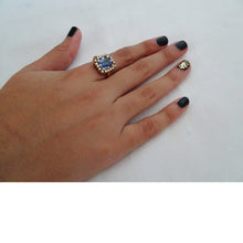 Ring Sapphire Diamonds Gold Unisex Royal Maharaja Mughal Appraisal Vintage (6439