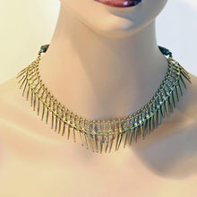 Antique Necklace 18k Gold Fringe Indian Wedding Bride Marriage adjustable (6444)