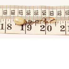 Antique Natural Pearl Earrings Diamonds Silver Gold GIA Certificate (6493)