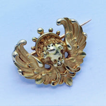Antique Victorian Brooch Wiese 18k Gold French Head of Angel Signed WIESE (6371)
