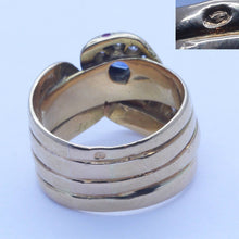 Antique Victorian Snake Ring Sapphire Diamonds 18k Gold w Appraisal (6411)