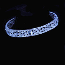 Antique Art Deco Bracelet 18k White Gold Diamonds Fab Quality w Appraisal (6494)