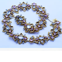 Antique Georgian Victorian Necklace Gold Aquamarine Pink Topaz Appraisal (6495)