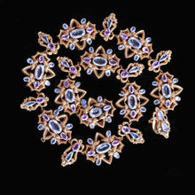 Antique Georgian Victorian Necklace Gold Aquamarine Pink Topaz Appraisal (6495)