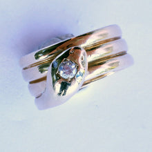 Carlo Giuliano Snake Ring Antique 18k Gold Diamond Revivalist unisex (6507)