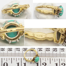 Antique Signed Wiese Ring Neo Renaissance 18k Gold Turquoise Figural (6085)