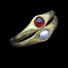 Antique Roman Gold Pearl Garnet Ring 2000 Years Old Wedding unisex (5658)