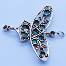 Nouveau Pendant Diamonds Turquoise Platinum 14k Gold Victorian Antique (6601)