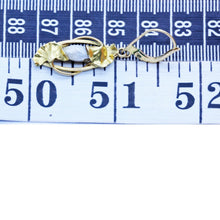 DuMont Antique Nouveau Earrings Signed 18k Gold Natural Baroque Pearls (6577)