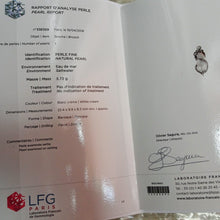 Antique Brooch Natural Pearl Certified 18k Gold Silver Diamonds Victorian (6578)