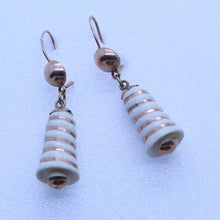 Antique Victorian Earrings Ear Pendants 14K Red Gold Dangle Drops (6600)