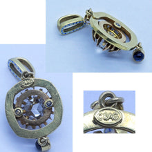 Antique Victorian Giuliano Pendant Gold Diamond Sapphire Enamel Appraisal (6659)