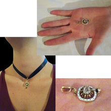 Antique Victorian Giuliano Pendant Gold Diamond Sapphire Enamel Appraisal (6659)