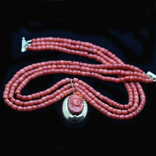 Antique Victorian Necklace Gold Natural Crl Carved Cameo Etruscan Revival(5763