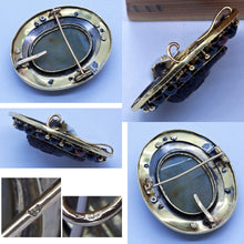 Antique Victorian Blackamoor Brooch Pendant Cameo 18k Gold Garnets (6669)